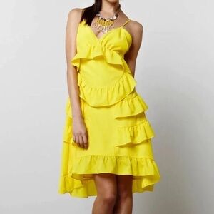 Anthropologie yellow dress by Chris Benz